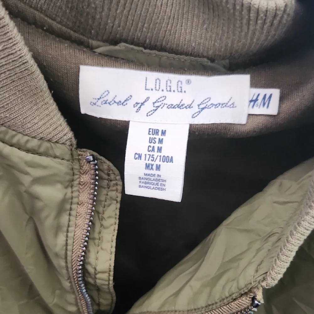 H&M Khaki Bomber Jacket - Picture 2 of 3